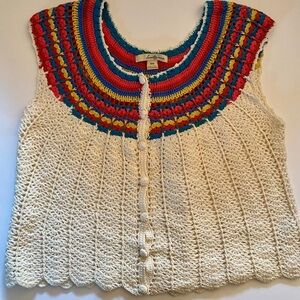 Forever 21 Gorgeous Boho Crochet Top Size M. Perfect condition. Y2K - Whimsycore